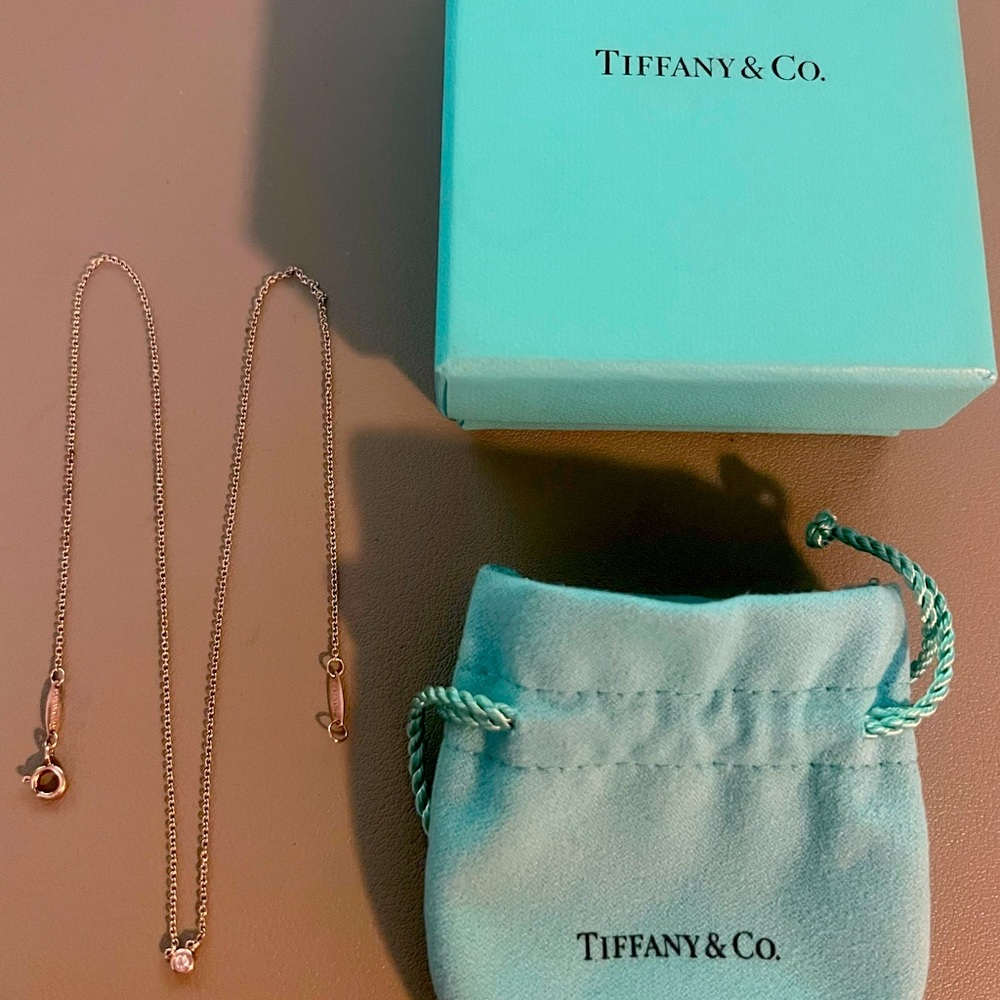 Authentic Tiffany & Co. Peretti Diamond necklace (this is a dainty diamond)
